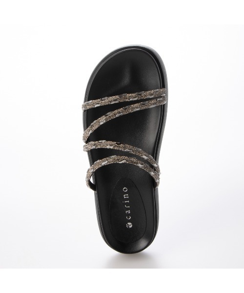 carino（カリーノ） サンダル 厚底ビジューサンダル レディース
