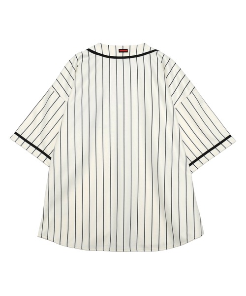 FUBU（フブ） シャツ ブランド ロゴ ワッペン 刺繍 ライン ストライプ