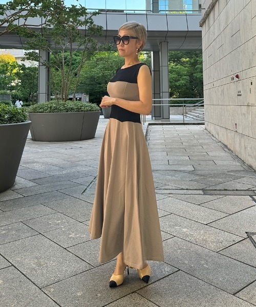 【Since Then】 人気☆涼しい 美シルエット サマー ワンピース ワンピース 美シルエットサマーニットワンピース : ZOZOTOWN