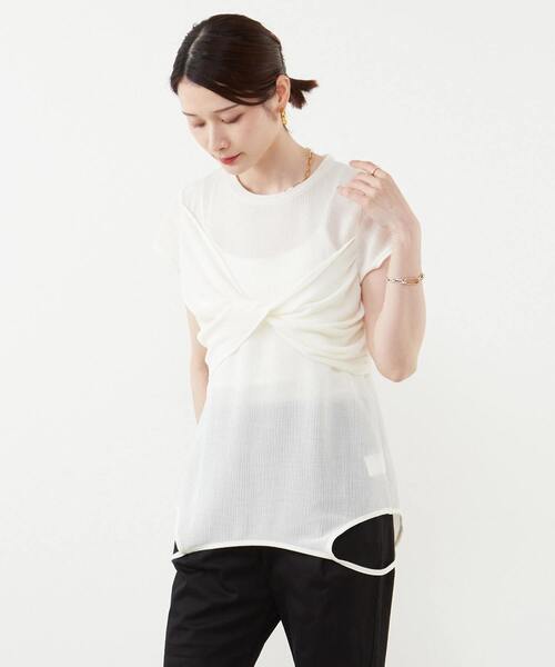 tシャツ 2WAYアレンジカットソー レディース