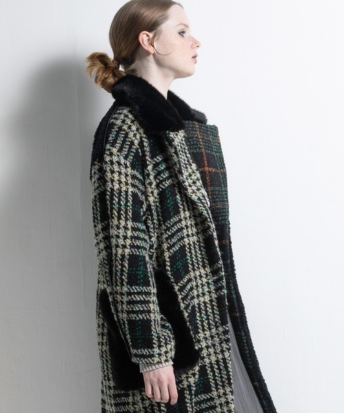 AULA AILA（アウラ アイラ） コート チェスターコート アシンメトリー