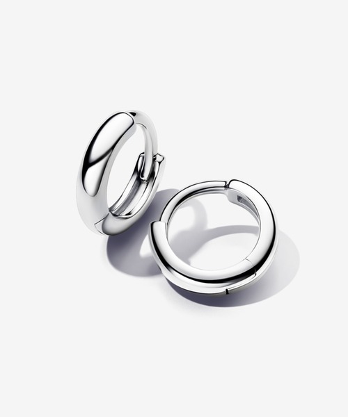 PANDORA ピアス ラウンド シルバー ハギ― フープ レディース
