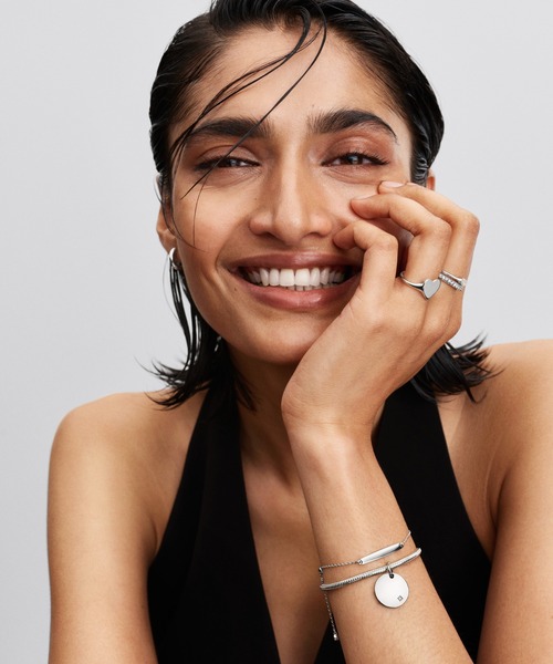 PANDORA（パンドラ） ピアス ラウンド シルバー ハギ― フープ ピアス