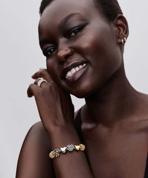 PANDORA（パンドラ） ピアス ラウンド シルバー ハギ― フープ ピアス