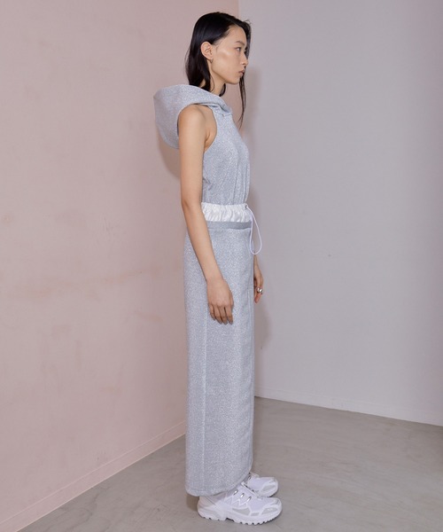 THINGS THAT MATTER/ グリッターナロースカート GLITTER JERSEY LAYERED NARROW SKIRT | | STORE | THINGS THAT