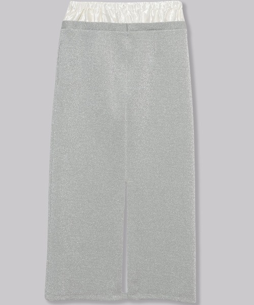 THINGS THAT MATTER スカート GLITTER JERSEY LAYERED NARROW