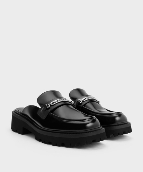 CHARLES ＆ KEITH サンダル Remy レミ エンブレムアクセント