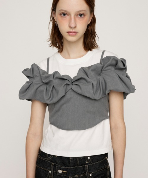 SLY キャミソール BALLON SLEEVE CAMI BUSTIER バルーン