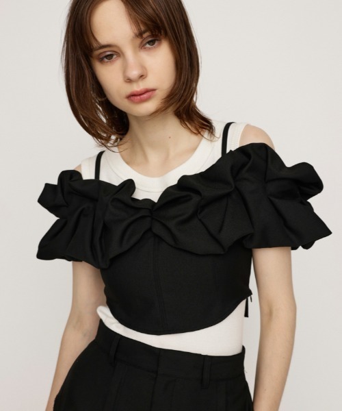 SLY キャミソール BALLON SLEEVE CAMI BUSTIER バルーン