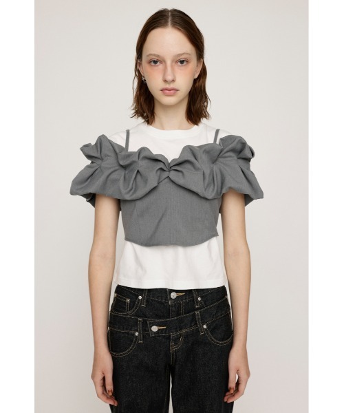 f*f様 バルーンスリーブ2wayキャミソールトップス / polaura SLY キャミソール BALLON SLEEVE CAMI BUSTIER バルーン