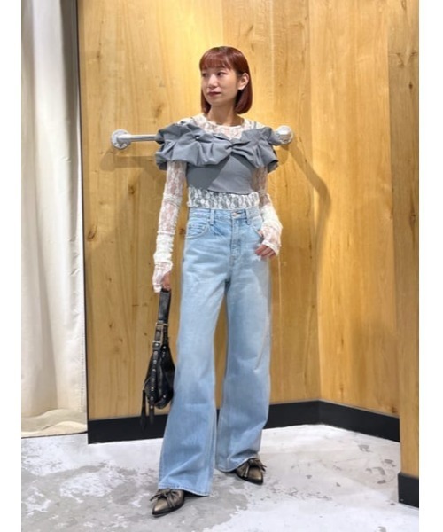 polauraバルーンスリーブ2wayキャミソールトップス SLY キャミソール BALLON SLEEVE CAMI BUSTIER バルーン