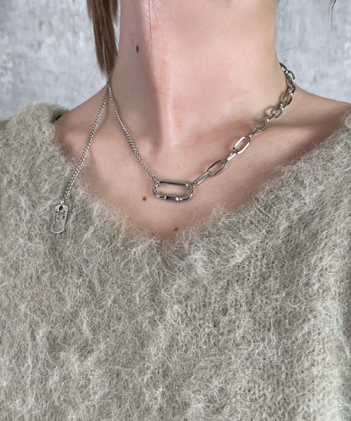 H.TOKYO ネックレス × mimi /カラビナモチーフチェーンネックレス
