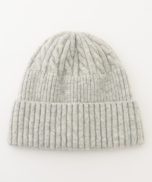 ANY SIS（エニィスィス） ニット帽 ニットキャップ リブカラーミックス