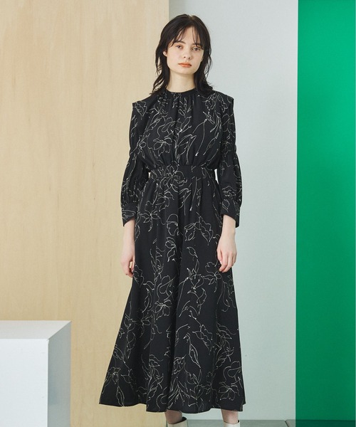 UNITED TOKYO」 長袖ワンピース 0 ブラック レディース : 86757554 