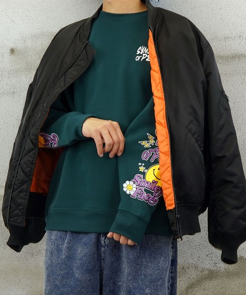 SMILEY FACE トレーナー スウェット 「GROOVY STORE」SMILEYFACE