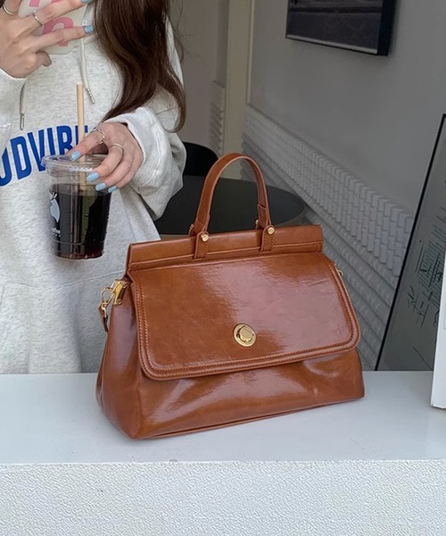 【ヴィンテージ】2way ショルダーバッグ ボストンバッグ ショルダー ブラウン ショルダーバッグ バッグ 「2WAY」ヴィンテージボストンライク