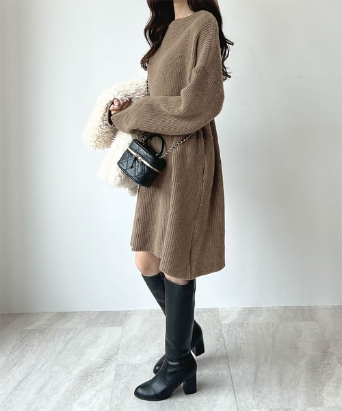 Futier Land（フューティアランド） ワンピース 「前後2way」zip付ミニ