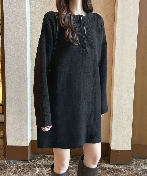 Futier Land（フューティアランド） ワンピース 「前後2way」zip付ミニ