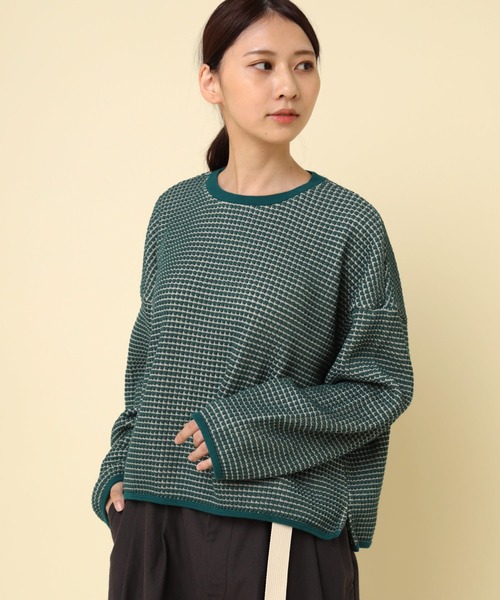 tシャツ M2362 two-tone waffle プルオーバー レディース