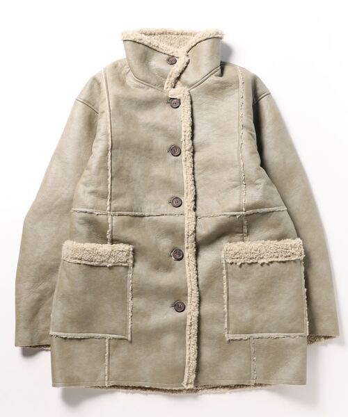 JEANASIS（ジーナシス） コート FREE グリーン レディース : ZOZOTOWN