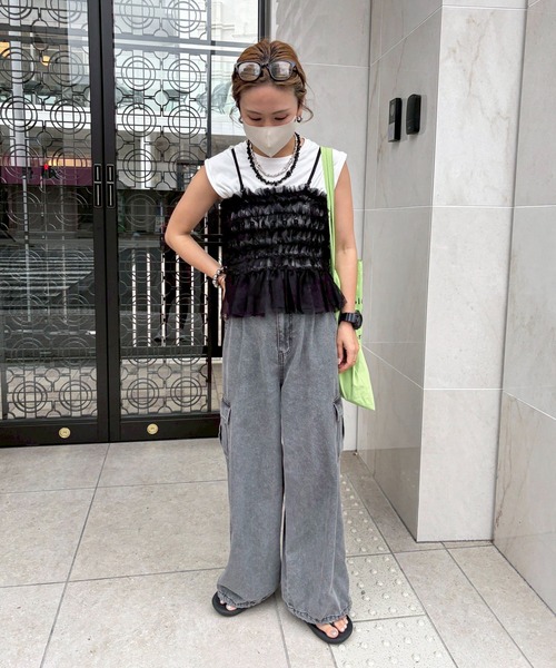 ワイドパンツ ジーンズ デニム デニムパンツ 「XSサイズあり」デニム