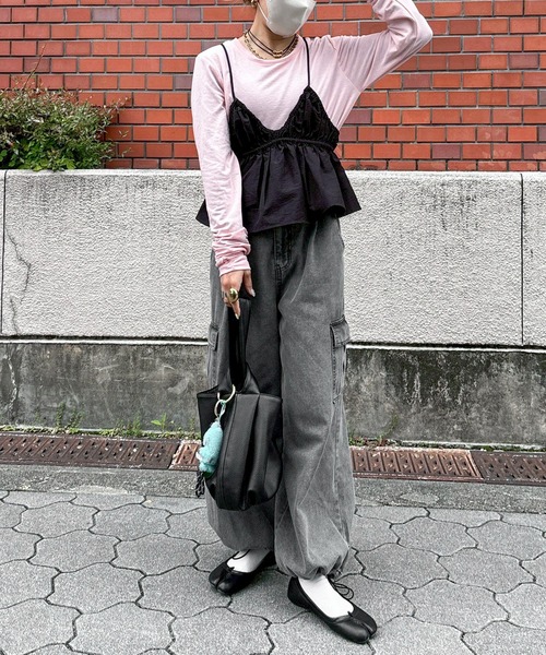 ジーンズ デニム デニムパンツ 「XSサイズあり」デニムカーゴジョガー