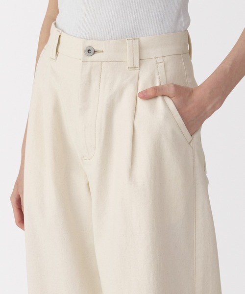 MUJI Labo カーゴパンツ 「MUJI Labo」婦人 和紙混カルゼパンツ