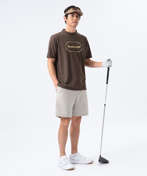 ★美品★BEAMS　GOLF　スポーツロゴ　モックネック　サイズ　XL ビームスゴルフ サイドロゴモックネックシャツ 83-03-0038-461