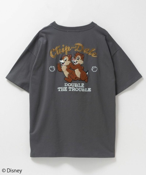 ディズニー アドベンチャーランド ミッキー ミニー チップ デール Tシャツ Disney tシャツ ミッキー チップ＆デールサガラ刺繍Tシャツ
