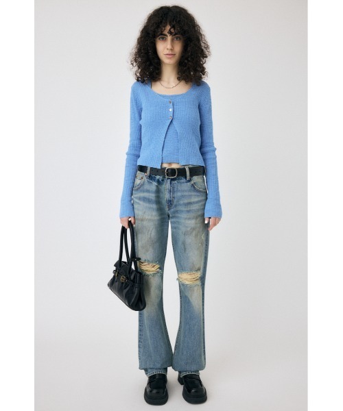 MOUSSY ニット セーター SLUB ニットアンサンブル レディース