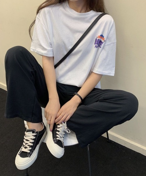 KHAOSプリントBIG-T Oサイズのみ]コンバース プリントTシャツ【CB251362 1100