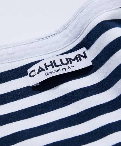 kiit様 CAHLUMN CAHLUMN tシャツ CAHLUMN/カウラム Boat Neck Horizontal Stripe