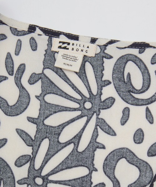 ブラウス シャツ BILLABONG レディース 「TROPICAL HIGHS」 SUNFLOWER TOP 半袖シャツ 「2025年春夏モデル」/ BILLABONG ブラウス シャツ レディース 「TROPICAL HIGHS