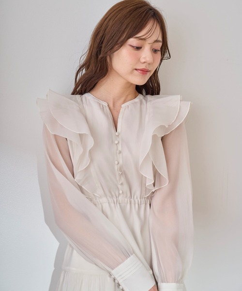 31 Sons de mode ワンピース フリルティアードミニワンピース