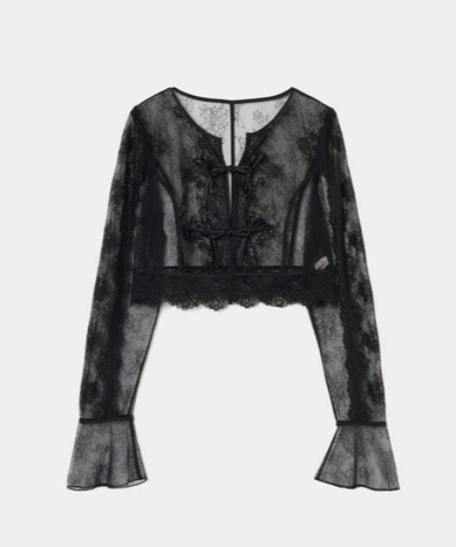 tanakadaisuke カーディガン tanakadaisuke/タナカダイスケ】sheer sleeve random rib
