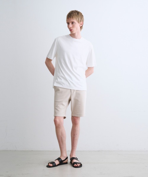 【threetimes】Milky tht tee Tシャツ three dots tシャツ ミルキージャージー Tシャツ メンズ