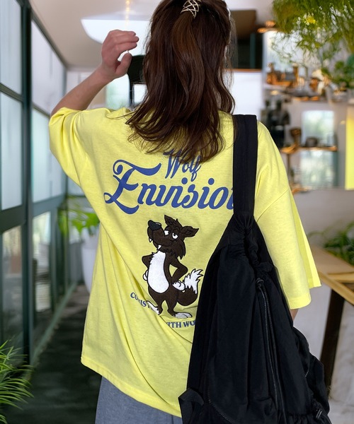 Candlestick tシャツ 半袖 レトロ ポップ サガラ刺繍 半袖 Tシャツ