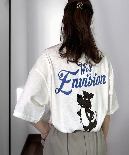 Candlestick tシャツ 半袖 レトロ ポップ サガラ刺繍 半袖 Tシャツ