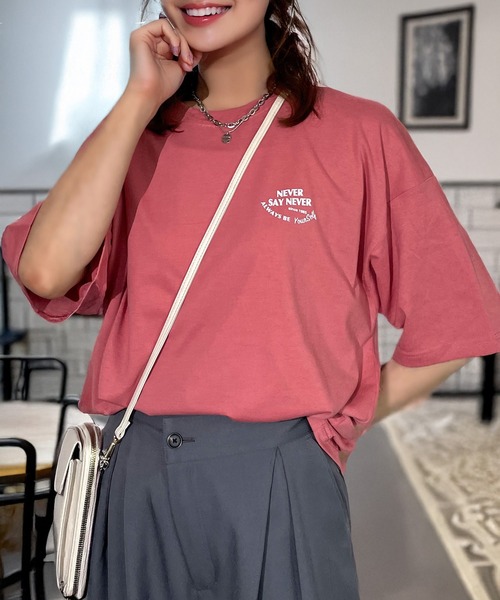 Candlestick tシャツ 半袖 レトロ ポップ サガラ刺繍 半袖 Tシャツ