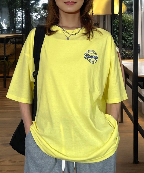 Candlestick tシャツ 半袖 レトロ ポップ サガラ刺繍 半袖 Tシャツ