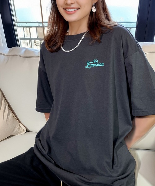 Candlestick tシャツ レトロ ポップ サガラ刺繍 半袖 Tシャツ 韓国