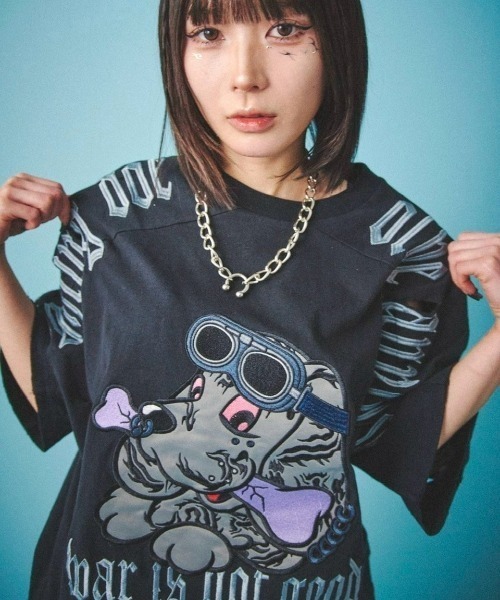 GALFY tシャツ GALFY/ガルフィー/病みに染まりし反戦Tシャツ