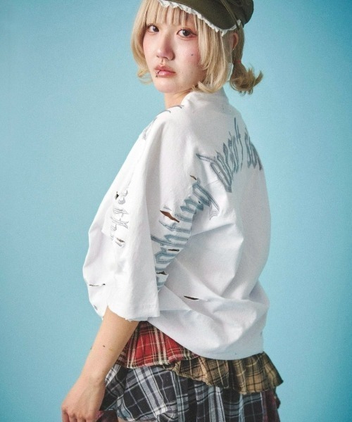 GALFY（ガルフィー） tシャツ GALFY/ガルフィー/病みに染まりし反戦T