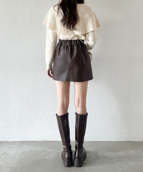 「Heather」 長袖ニット FREE ブラック レディース_画像6