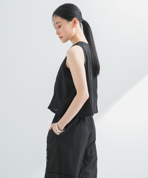 ベスト ジレ パッチワークレーストップス レディース URBAN RESEARCH ベスト ジレ パッチワークレーストップス