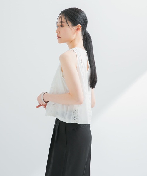 URBAN RESEARCH ベスト ジレ パッチワークレーストップス