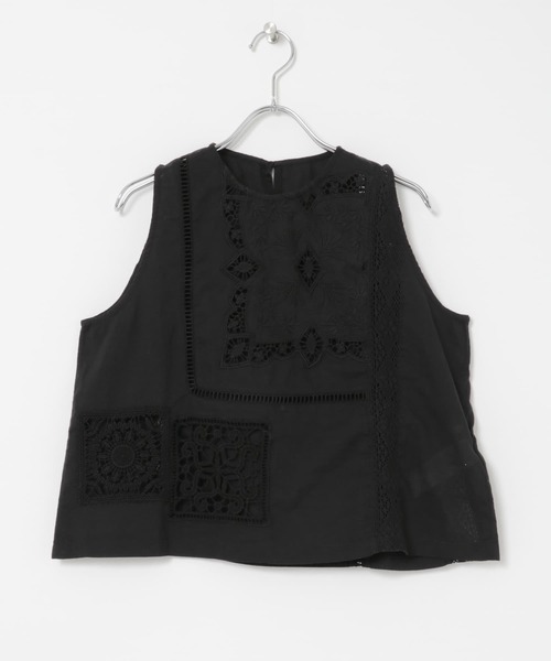 URBAN RESEARCH ベスト ジレ パッチワークレーストップス