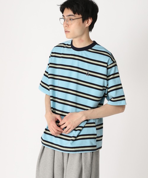 ALAND tシャツ 「UNISEX」ALAND／AロゴボーダーT レディース メンズ
