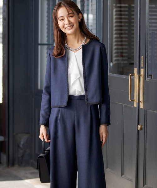 form forma（フォルムフォルマ） パンツスーツ 11号 ネイビー