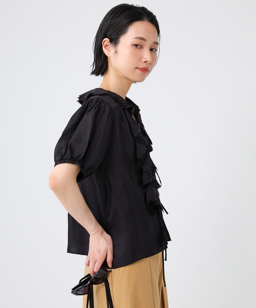 ブラウス シャツ 「provoke」ラッフルブラウス レディース : ZOZOTOWN
